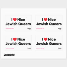 I Liebe Nice Juwish Queers Sticker Sheet