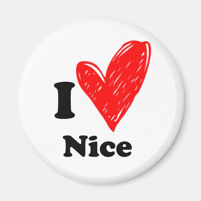 I Liebe Nice Magnet (Vorne)