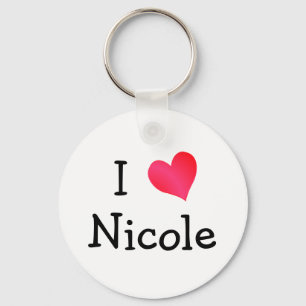 I Liebe Nicole Schlüsselanhänger