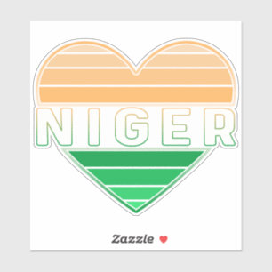 I Liebe Niger, Nigerien Aufkleber