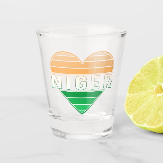 I Liebe Niger, Nigerien Schnapsglas (Vorderseite)