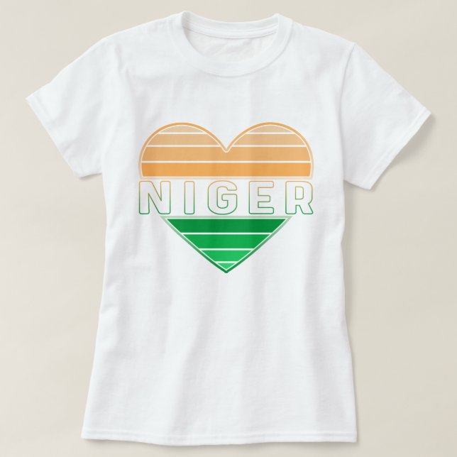 I Liebe Niger, Nigerien T-Shirt (Design vorne)