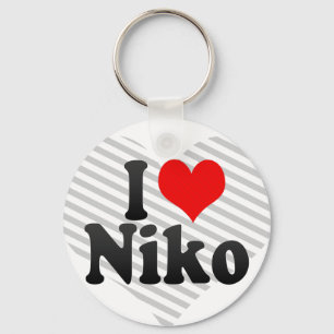 I Liebe Niko Schlüsselanhänger