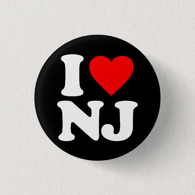 I LIEBE NJ BUTTON (Vorderseite)