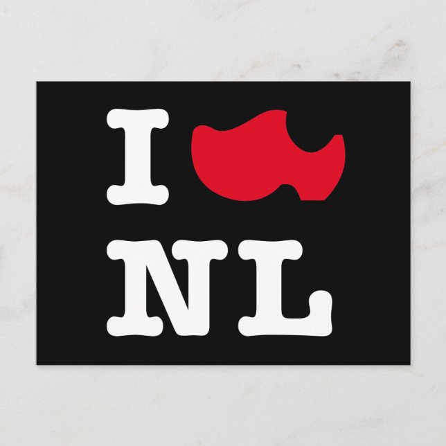 I LIEBE NL POSTKARTE (Vorderseite)