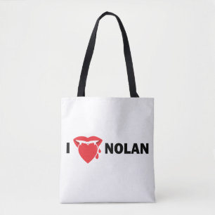 I Liebe Nolan Taschen-Tasche (Licht) Tasche
