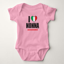 I LIEBE NONNA personalisiert Pink Baby Bodysuit Baby Strampler