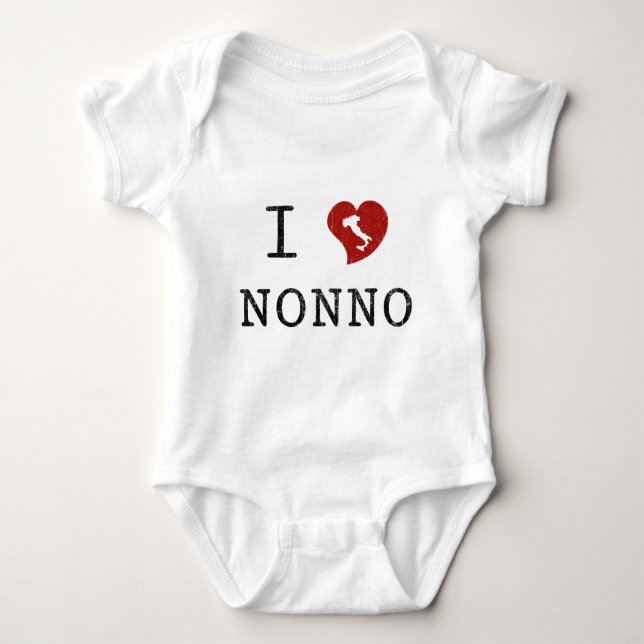 I Liebe Nonno Baby Strampler (Vorderseite)