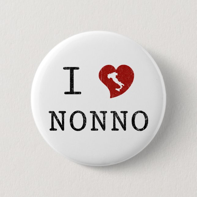 I Liebe Nonno Button (Vorderseite)