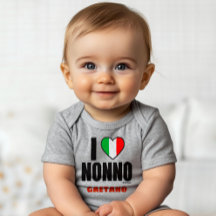 I LIEBE NONNO Italienischer Babykarosserieanzug