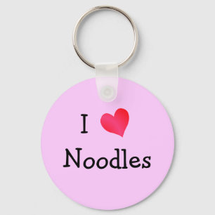 I Liebe Noodles Schlüsselanhänger