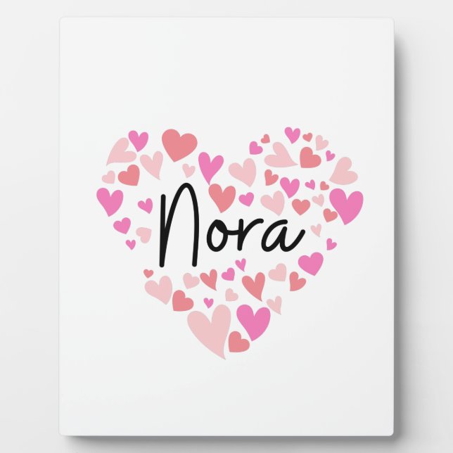 I Liebe Nora Fotoplatte (Vorderseite)
