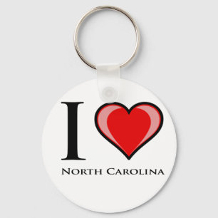 I Liebe Nord-Carolina Schlüsselanhänger