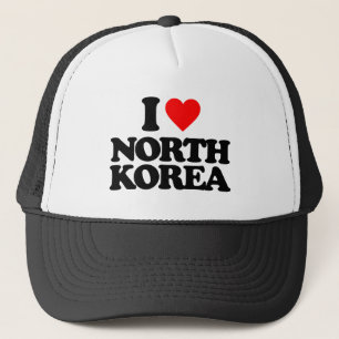 I LIEBE NORDKOREA TRUCKERKAPPE