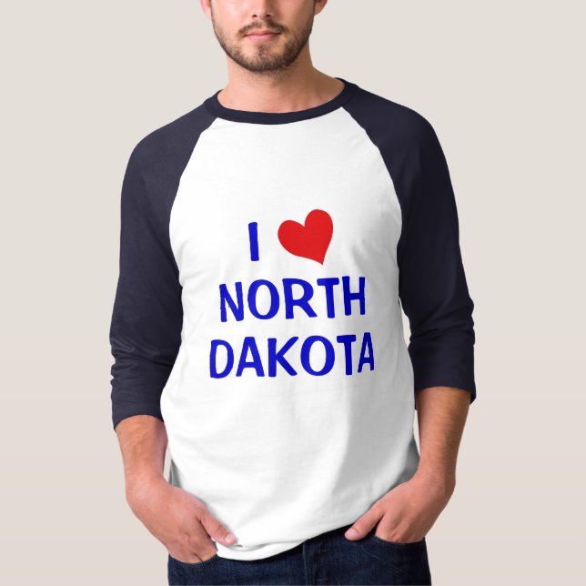 I Liebe North Dakota T-Shirt (Vorderseite)