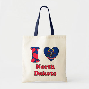 I Liebe North Dakota Tragetasche