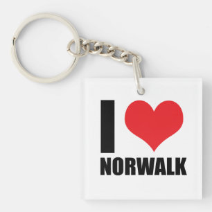 I Liebe Norwalk Schlüsselanhänger