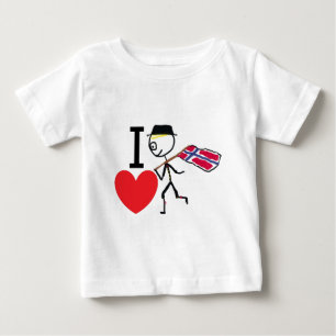 I Liebe Norwegen Baby T-shirt