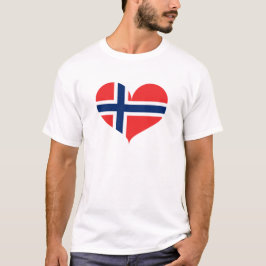I Liebe Norwegen Flagge T-Shirt