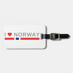 I Liebe Norwegen Gepäckanhänger