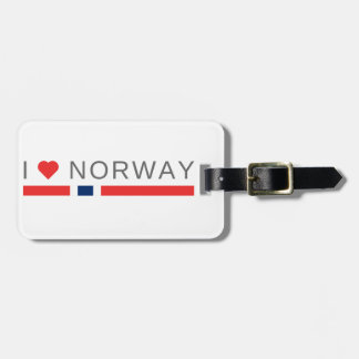 I Liebe Norwegen Gepäckanhänger