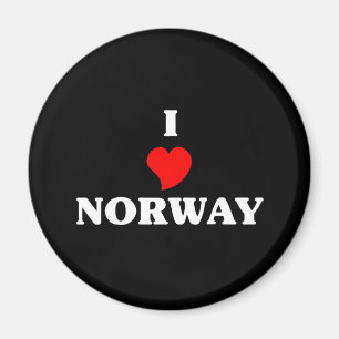 I Liebe Norwegen Magnet