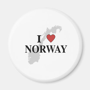 I Liebe Norwegen Magnet
