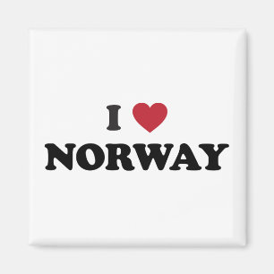 I Liebe Norwegen Magnet