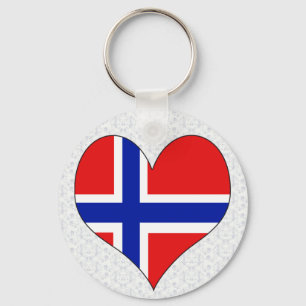 I Liebe Norwegen Schlüsselanhänger