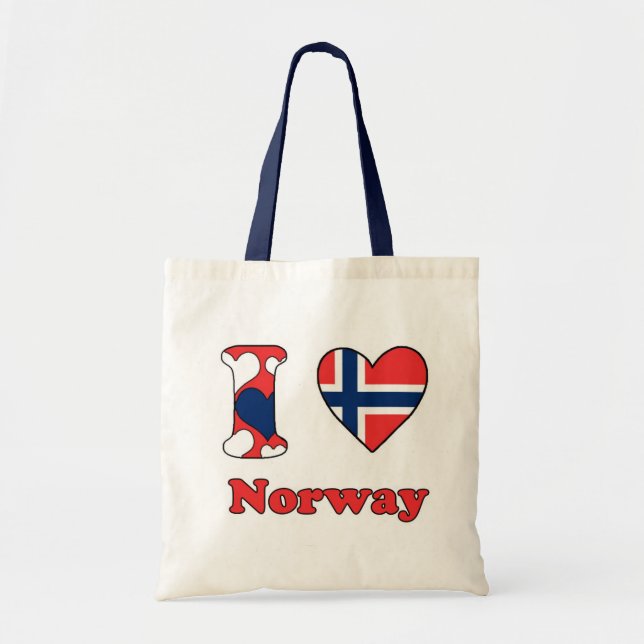 I Liebe Norwegen Tragetasche (Vorne)