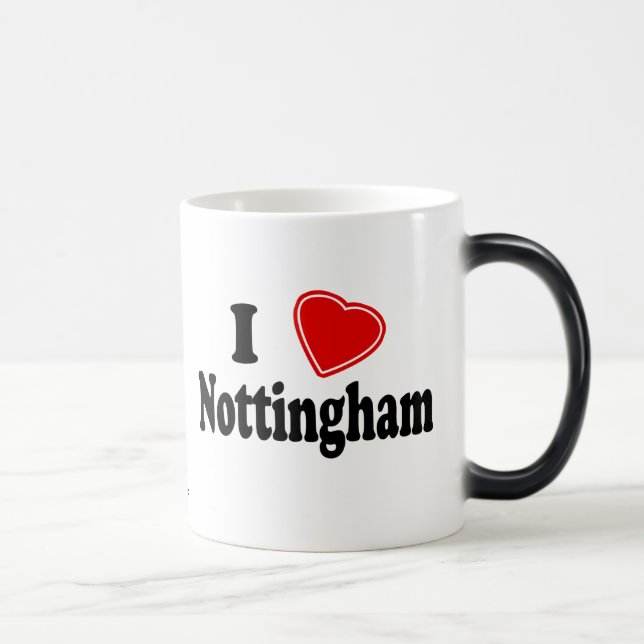 I Liebe Nottingham Verwandlungstasse (Rechts)