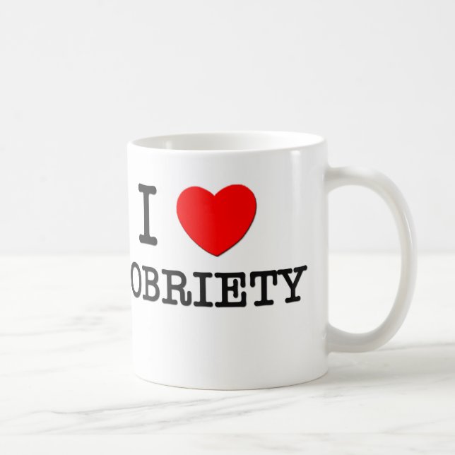 I Liebe-Nüchternheit Kaffeetasse (Rechts)