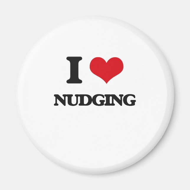 I Liebe Nudging Magnet (Vorne)