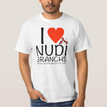 I Liebe Nudibranchs weißer T - Shirt für Männer