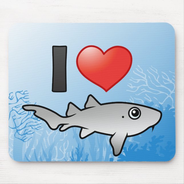 I Liebe Nurse Sharks Mousepad (Vorne)
