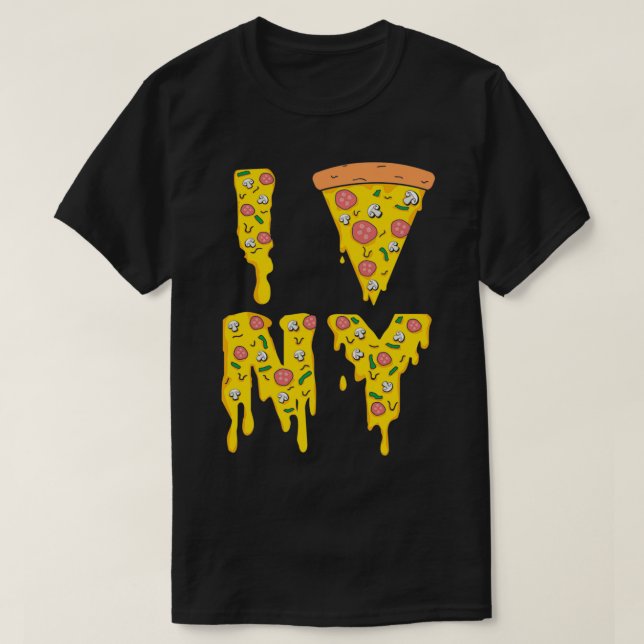 I Liebe NY New York Pizza Pullover (Design vorne)