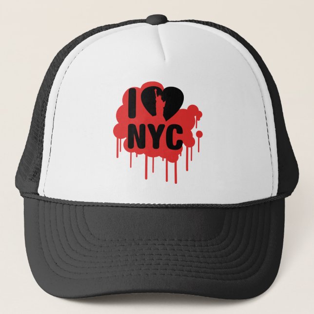 I Liebe NYC Truckerkappe (Vorderseite)