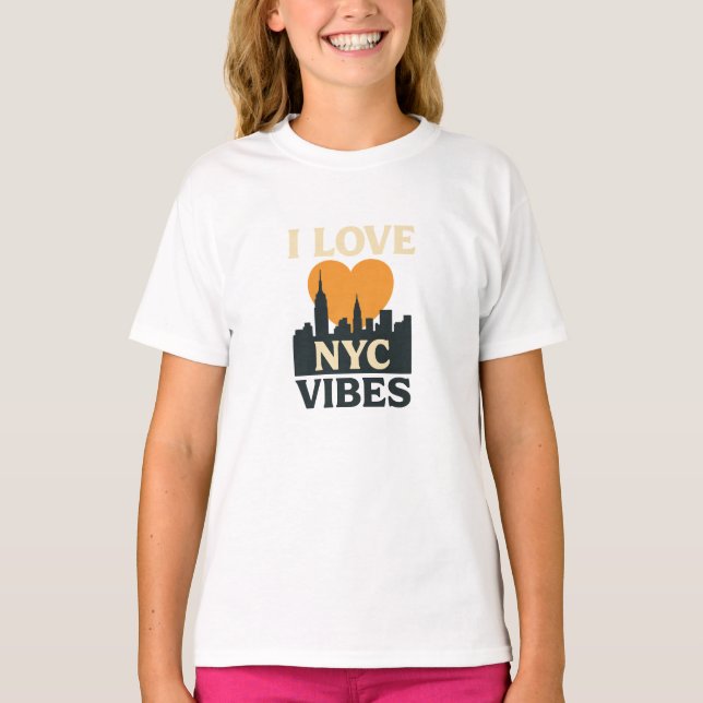 I Liebe NYC Vibes T-Shirt (Vorderseite)