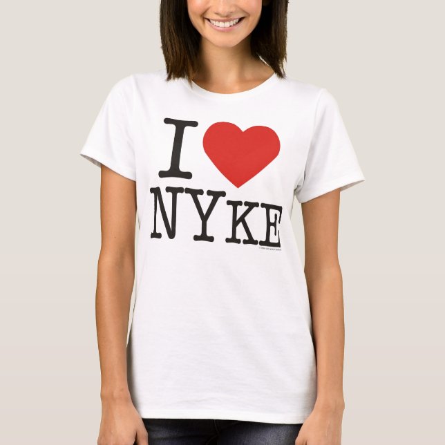 I LIEBE NYKE T-Shirt (Vorderseite)