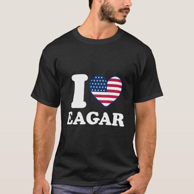 I Liebe Oagar I He Oagar T-Shirt (Vorderseite)