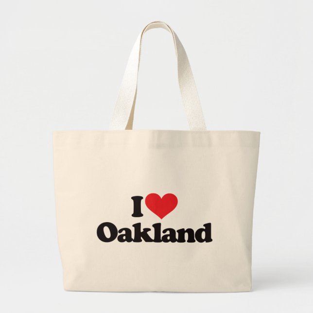 I Liebe Oakland Jumbo Stoffbeutel (Vorne)