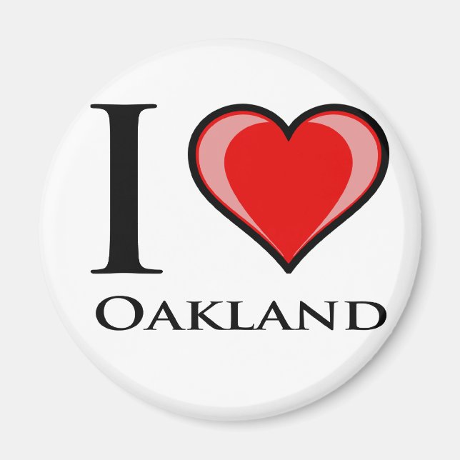 I Liebe Oakland Magnet (Vorne)