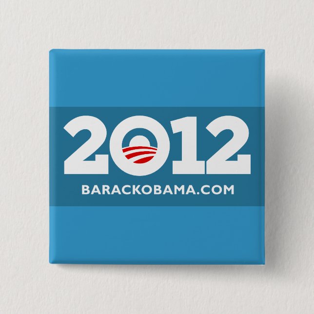 I Liebe Obama 2012 Button (Vorderseite)