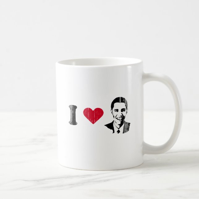 I Liebe Obama (2) Vintage.png Kaffeetasse (Rechts)