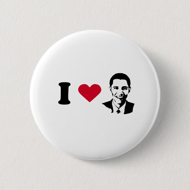 I Liebe Obama Button (Vorderseite)