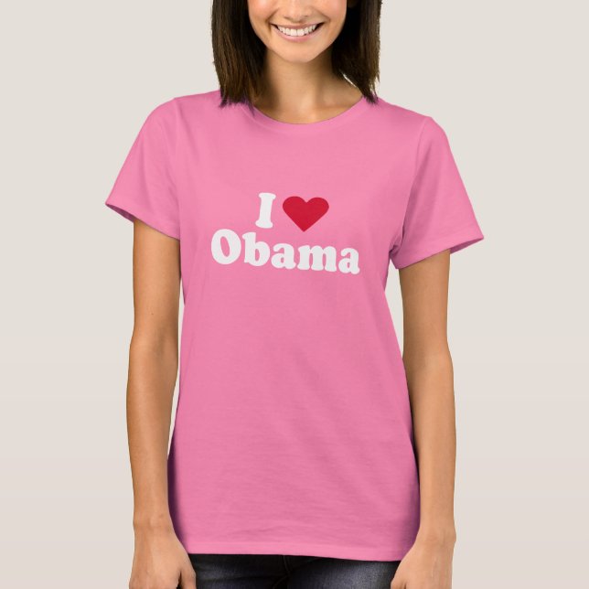 I Liebe Obama T - Shirt (Vorderseite)
