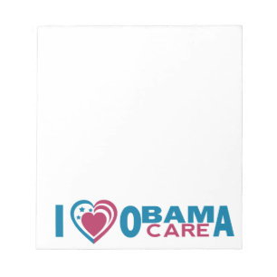 I Liebe ObamaCare Notizblock