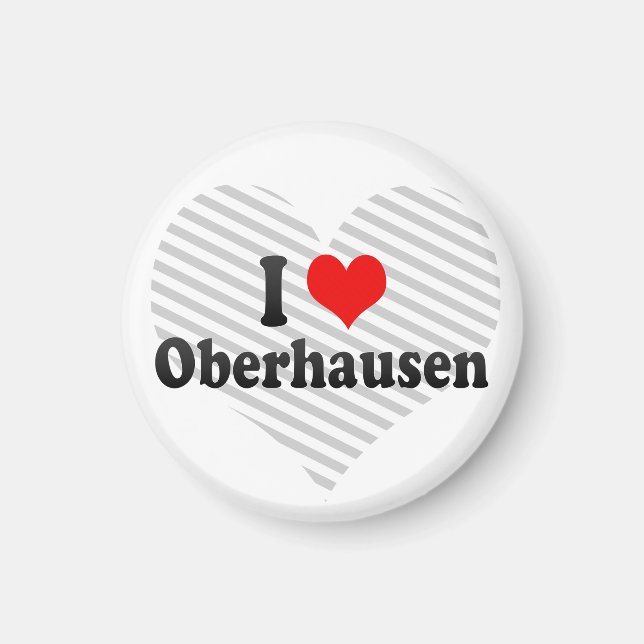 I Liebe Oberhausen, Deutschland Magnet (Vorne)