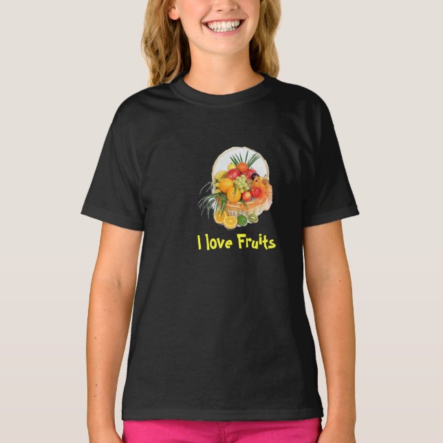 I Liebe Obst T-Shirt (Vorderseite)