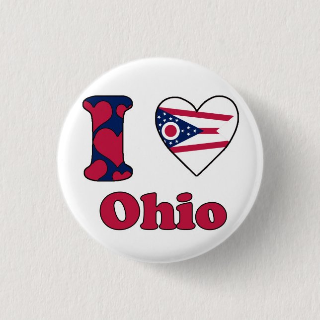 I Liebe Ohio Button (Vorderseite)